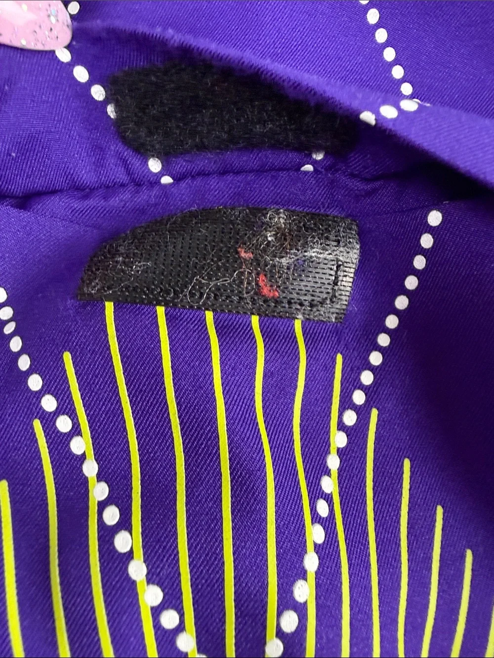 Jordan Men’s Purple Basketball Shorts Neon Yellow Accents Red Jumpman Size M